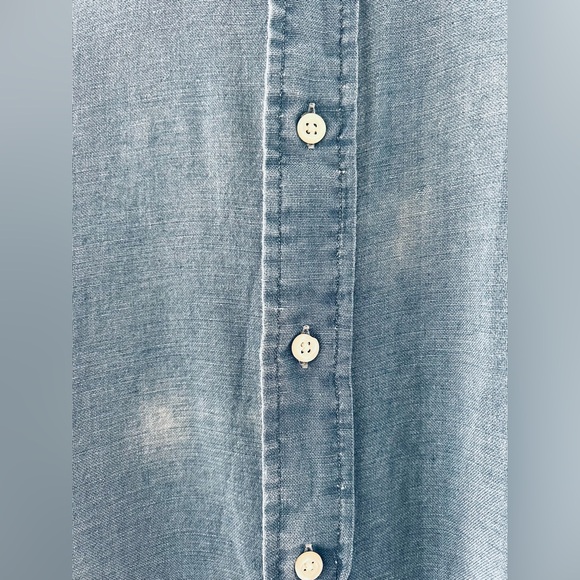 Ralph Lauren Indigo Oxford Men’s Button Down Shirt - Picture 6 of 8